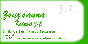 zsuzsanna kunszt business card